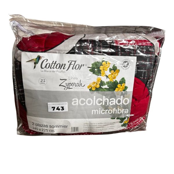 Acolchado Cotton Flor Línea Zyporah