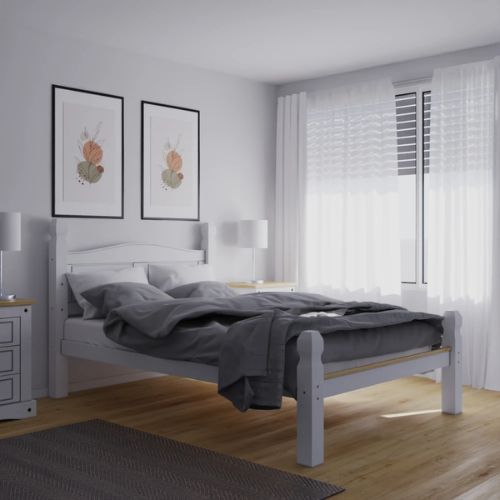 Cama 2 Plazas Madera Maciza Linea Mexicana