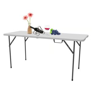 Mesa plegable de 180 cm tipo maleta